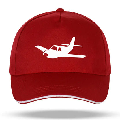 New Men Women Fashion Airplane Pilot Wings Funny Print Baseball Caps