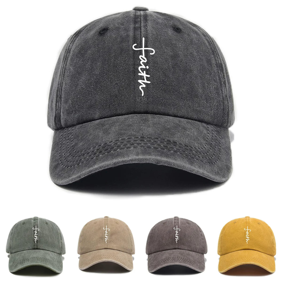 Men's And Women's Washed Baseball Caps Casual Retro Style Hats Truck Driver Hats