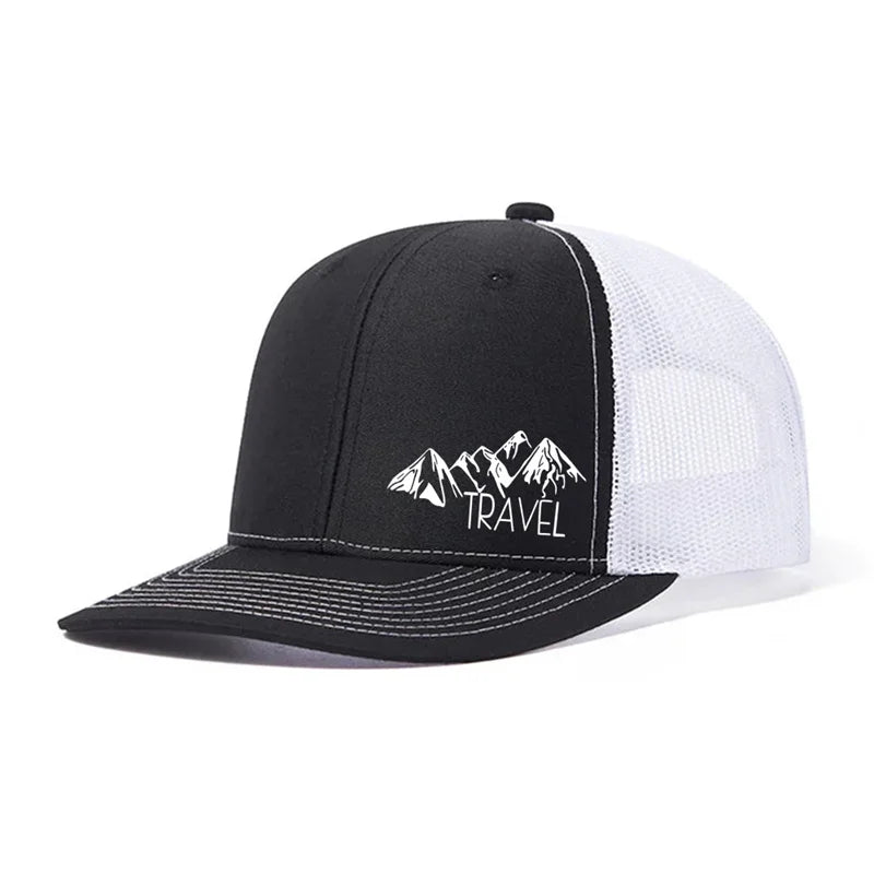Peak TRAVEL Curved Adult Baseball Cap for Men Women Outdoor Mesh Duck Hat
