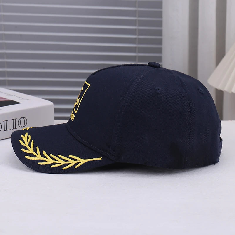 Fashionable Wheat Spike Embroidery Decorated Baseball Cap