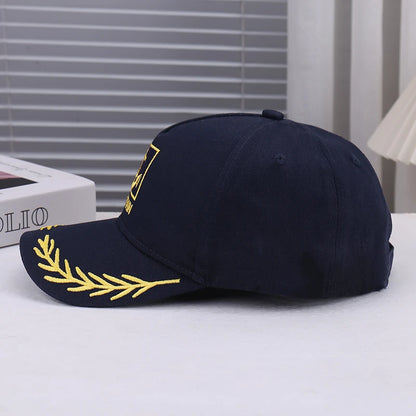 Fashionable Wheat Spike Embroidery Decorated Baseball Cap