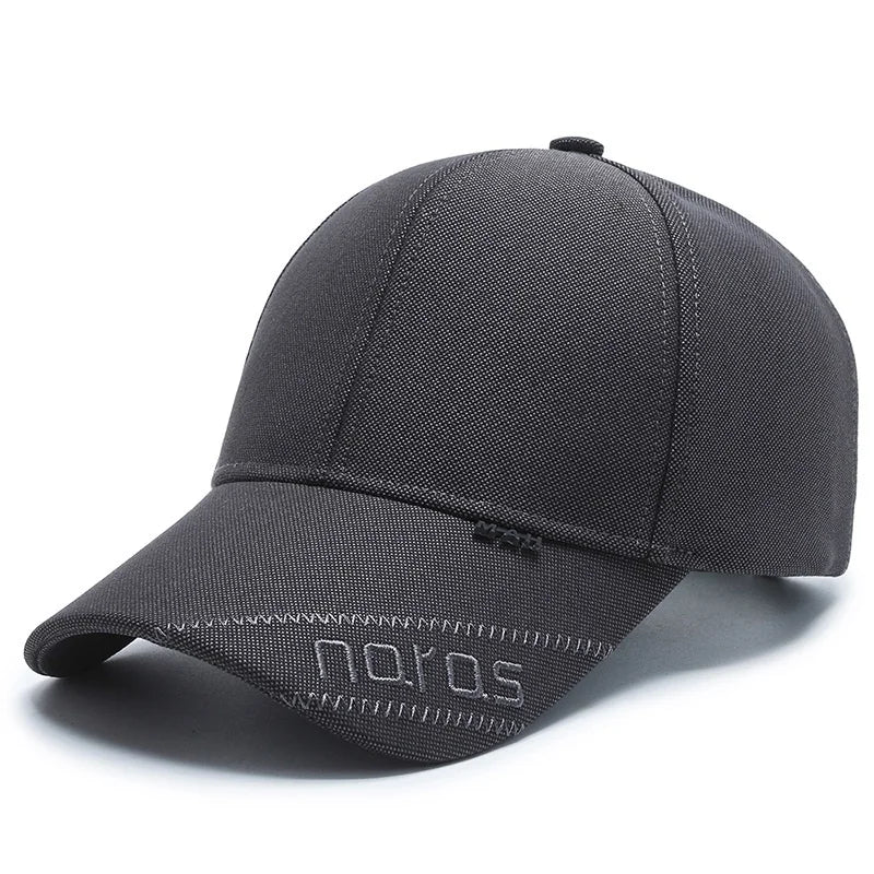New Black Baseball Caps For Men Women Sunhat Solid Letter Sunscreen Cap