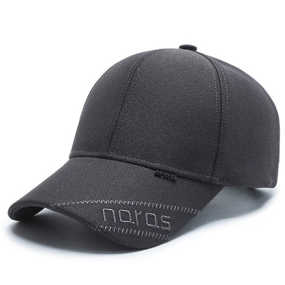New Black Baseball Caps For Men Women Sunhat Solid Letter Sunscreen Cap