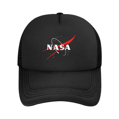 Nasa Logo US Flag Space Agency Mesh Baseball Caps Adult