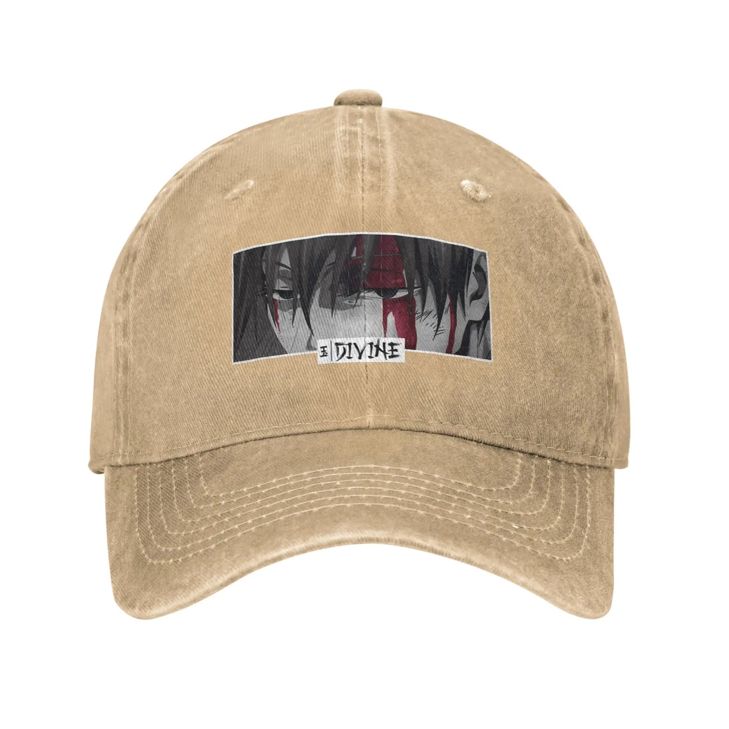 Divine Anime Eyes Monochrome Japanese Cozy Manga Fashion Baseball Cap