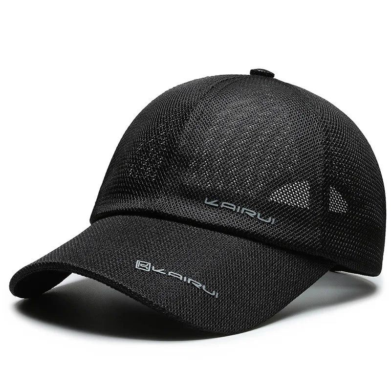 KAIRUI Breathable Full Mesh Hat Men's Trendy Baseball Hat Hip Hop Hat