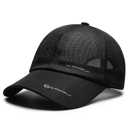 KAIRUI Breathable Full Mesh Hat Men's Trendy Baseball Hat Hip Hop Hat