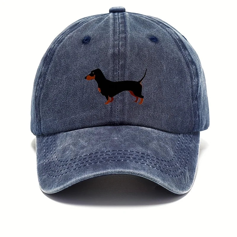 Retro Dachshund Baseball Cap For Both Men And Women