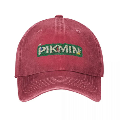 Pikmin Logo Baseball Caps Vintage Distressed Denim