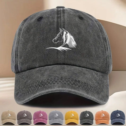Horse Print Baseball Cap