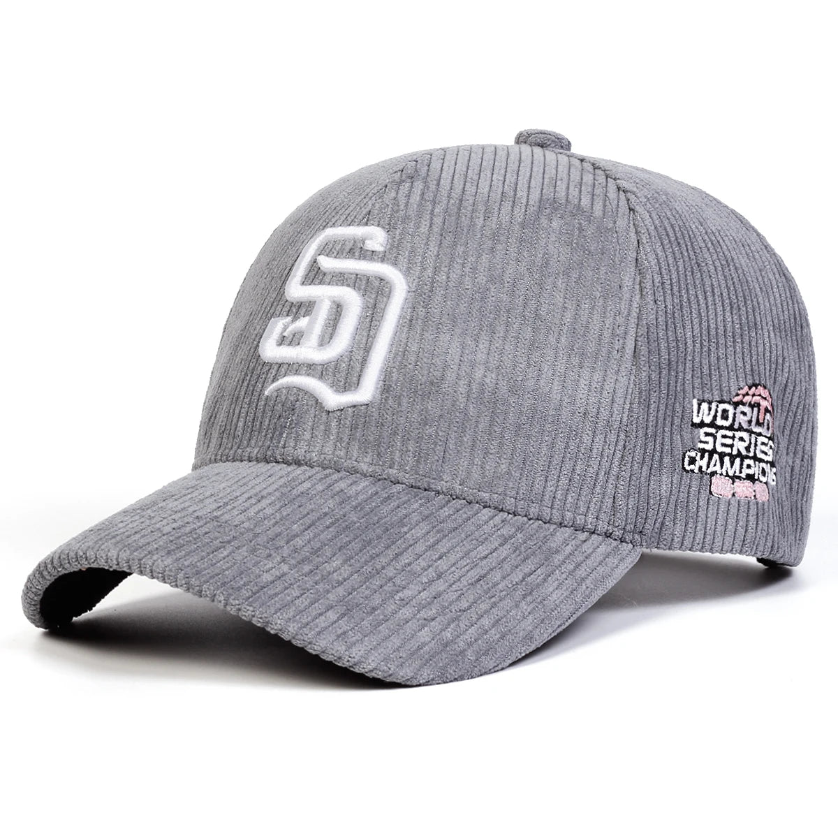 Unisex SD Letter Embroidery Corduroy Baseball Caps Spring And Autumn