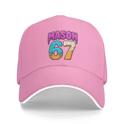 Six Seven Brainrot 67 Meme Baseball Caps