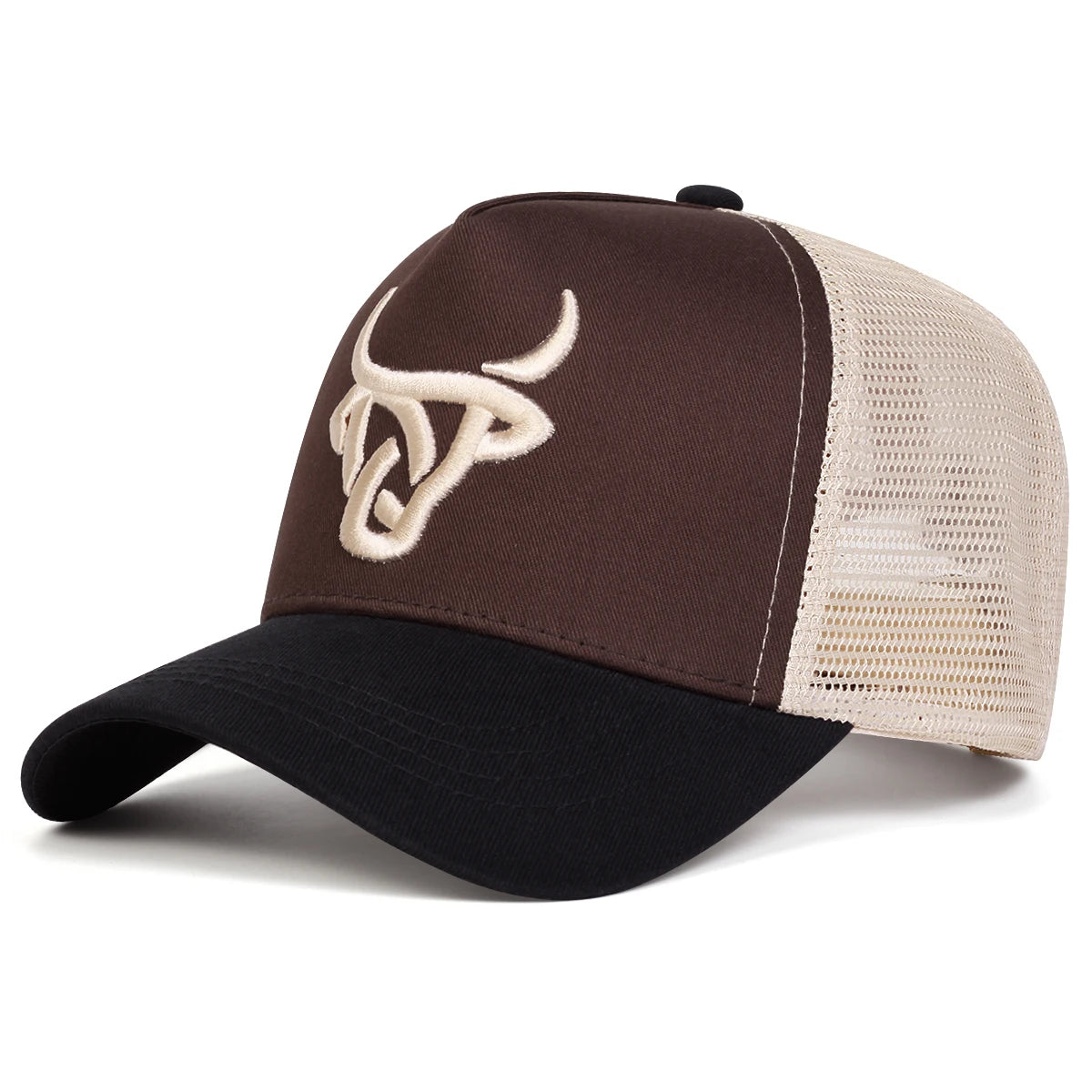 Unisex Ox Head Embroidery Baseball Caps