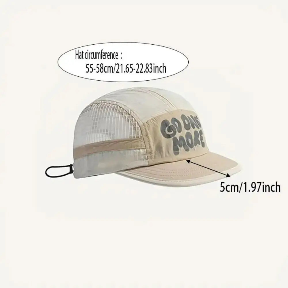 Soft Brim Quick-drying Baseball Cap Sun Protection Retro 5-Panel