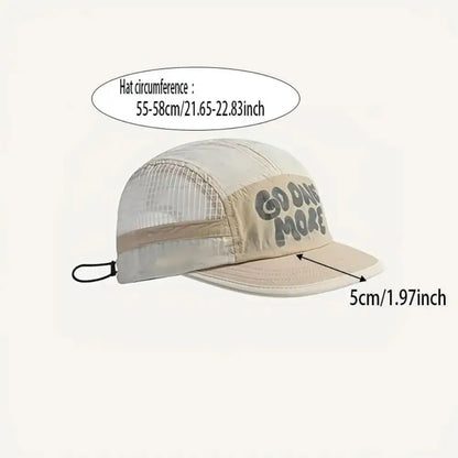 Soft Brim Quick-drying Baseball Cap Sun Protection Retro 5-Panel