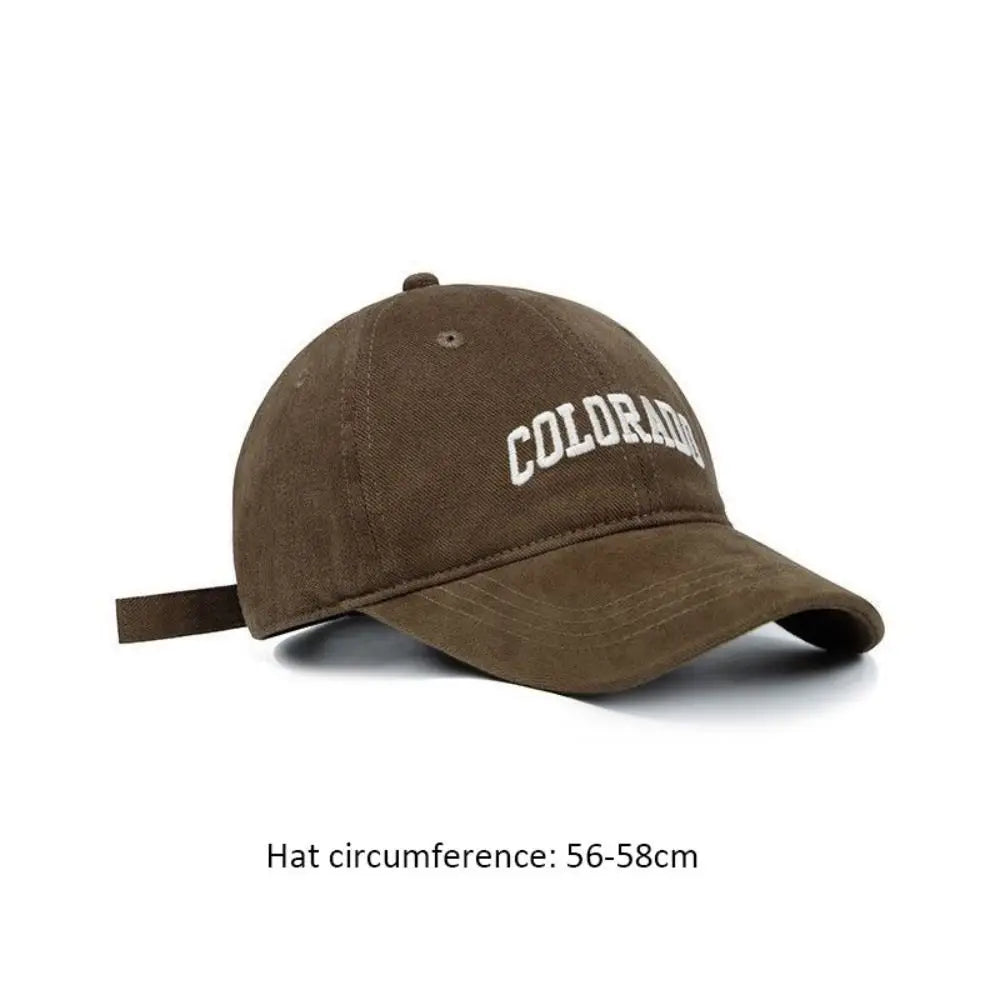 New Embroidered Letter Baseball Hat Sun Protection