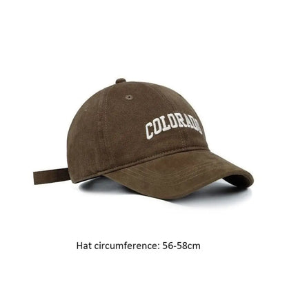 New Embroidered Letter Baseball Hat Sun Protection