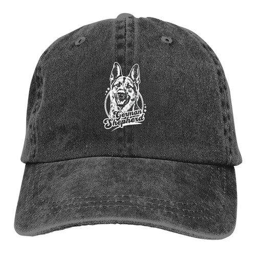 German Shepherd K-9 Washed Baseball Cap