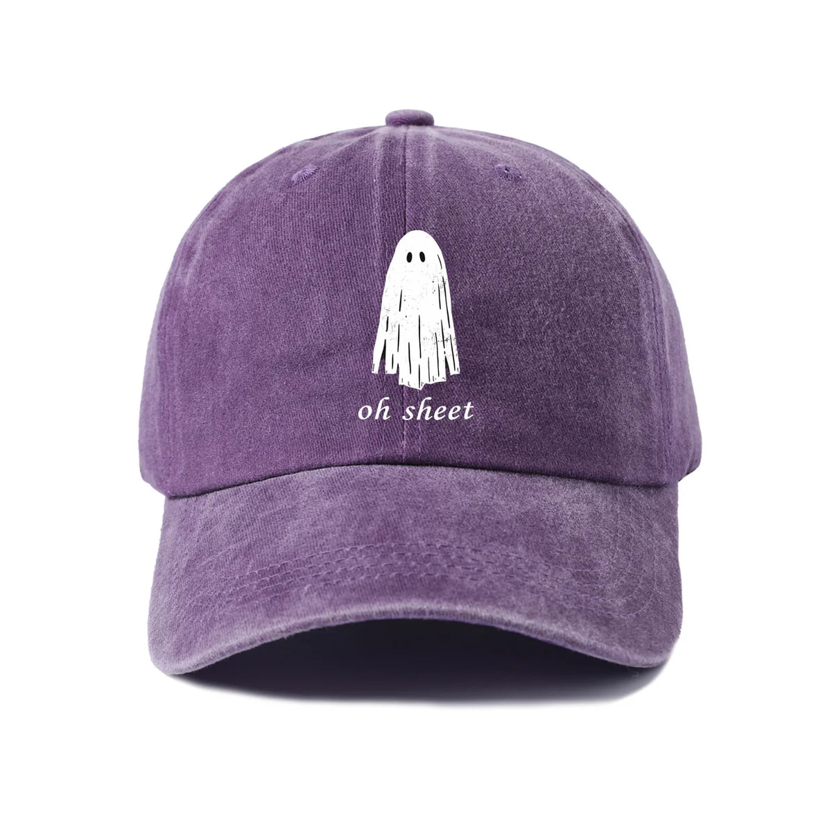 Funny Oh Sheet Ghost Graphic Baseball Cap