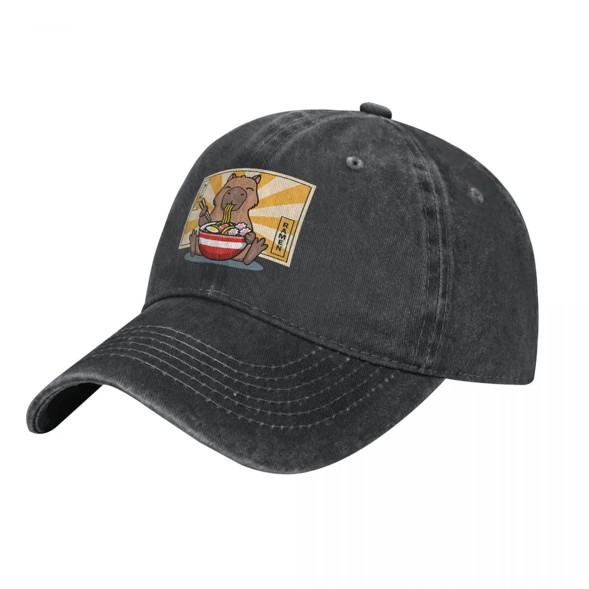 Capybara Multicolor Hat Peaked Women's Cap Ramen Personalized Visor Baseball Hat