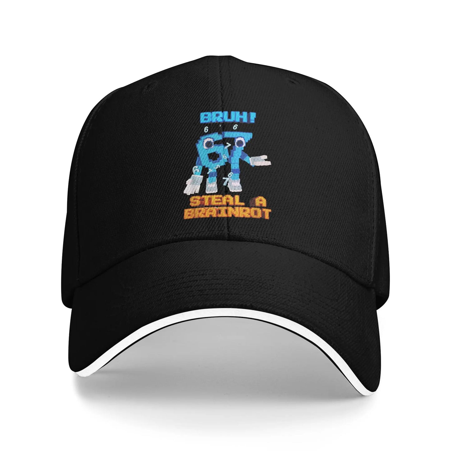 Bruh Steal A Brainrot 67 Six Seven Baseball Caps