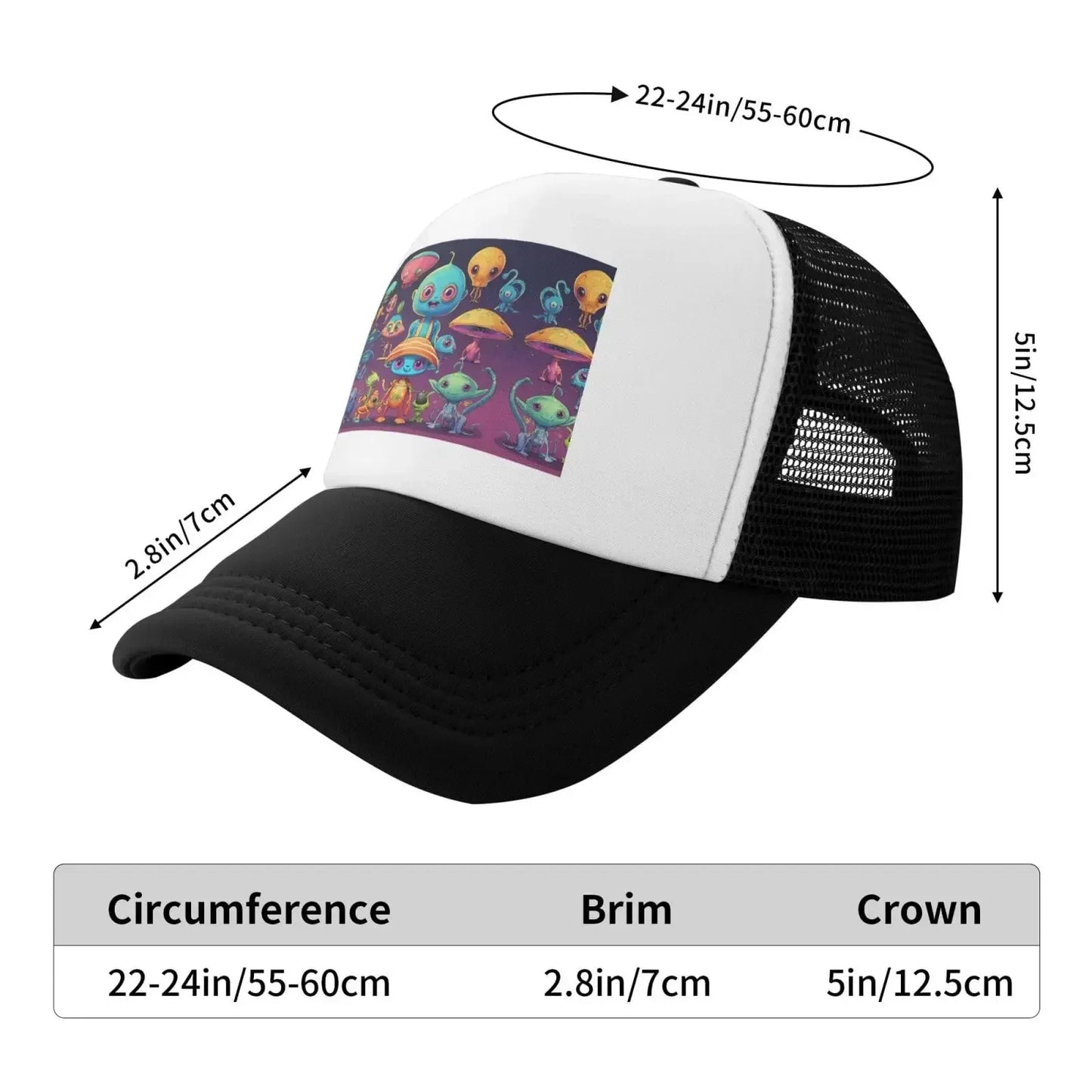 New Astronaut and Alien Dad Golf Hats Mesh Baseball Cap