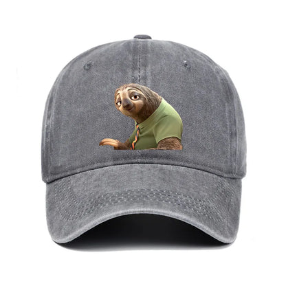 Cartoon Zootopia Three-toedSloth Baseball Cap