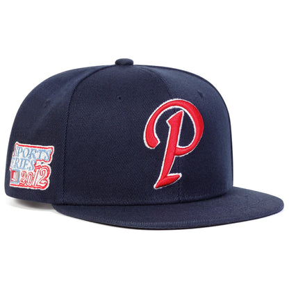 Unisex P Letter Embroidery Hip Hop Hat