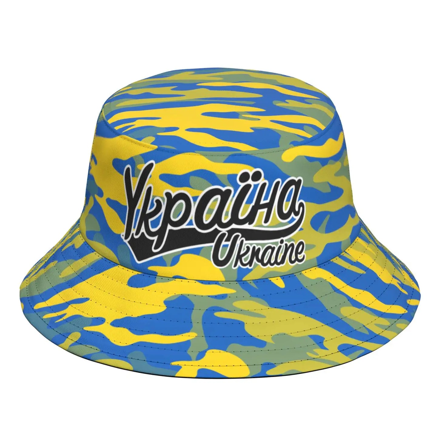 Ukraine Custom Made Name Number Team Logo Bucket Cap