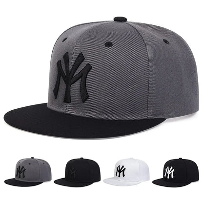 Unisex Letter Embroidery Hip-hop Hats Snapback Cap Baseball Caps Sunscreen Hat Sports Cap