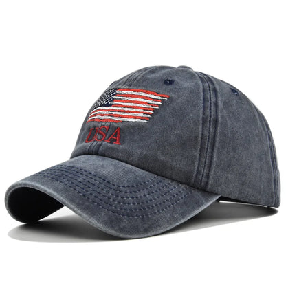 Unisex Tactical Military Baseball Cap Fashion Cotton USA American Flag For Men Women