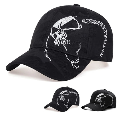 Unisex Side Skull Pattern Embroidery Baseball Caps