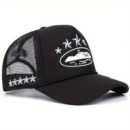 Fashionable And Simple Star-Embroidered Sponge Baseball Caps