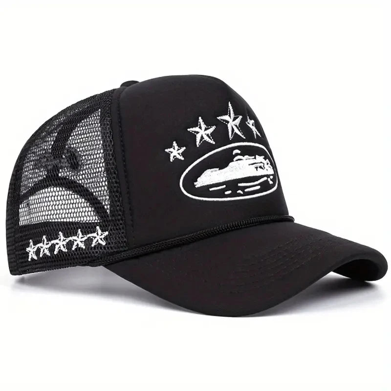 Fashionable And Simple Star-Embroidered Sponge Baseball Caps
