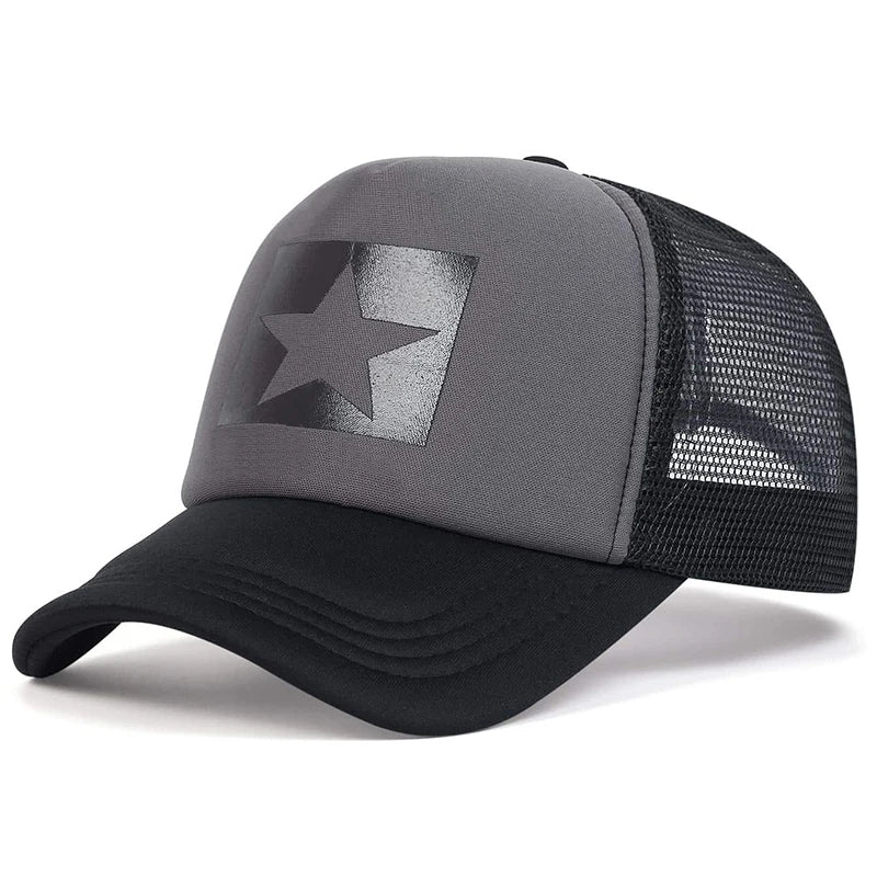 Five-Pointed Star Printed Baseball Caps