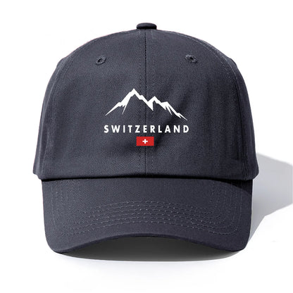 SWITZERLAND Print Baseball Cap For Adults