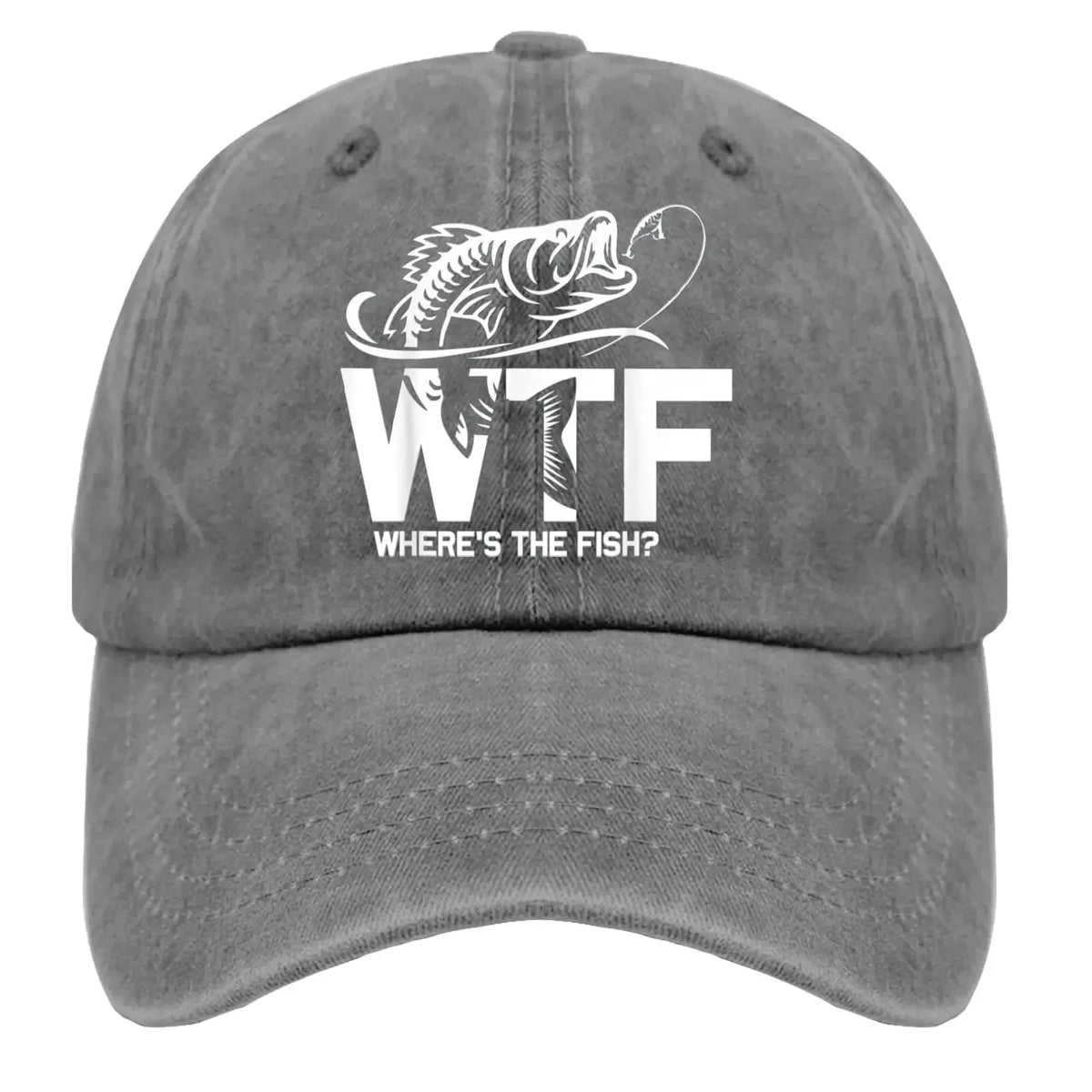 WTF Where's The Fish Baseball Cap