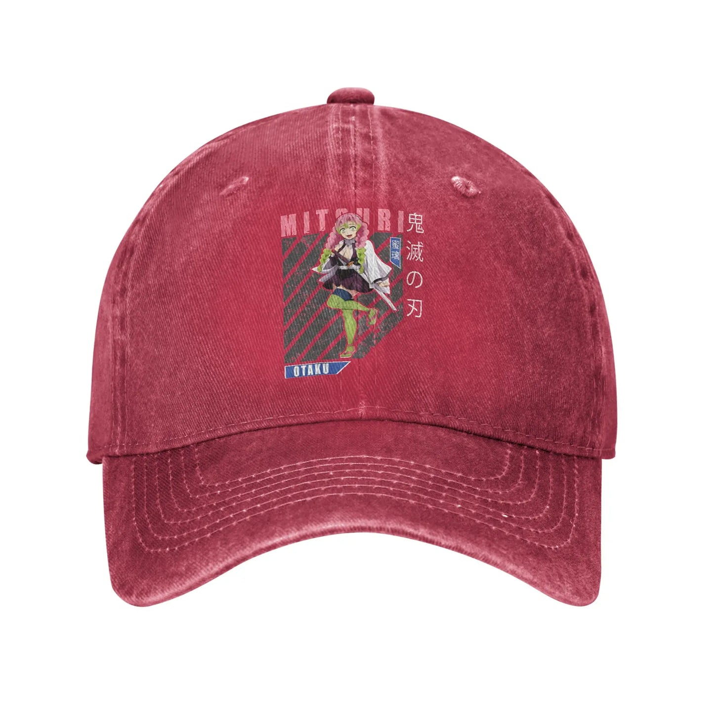 Pure Color Dad Hats Mitsuri Kanroji Otaku Baseball Caps Demon Slayer