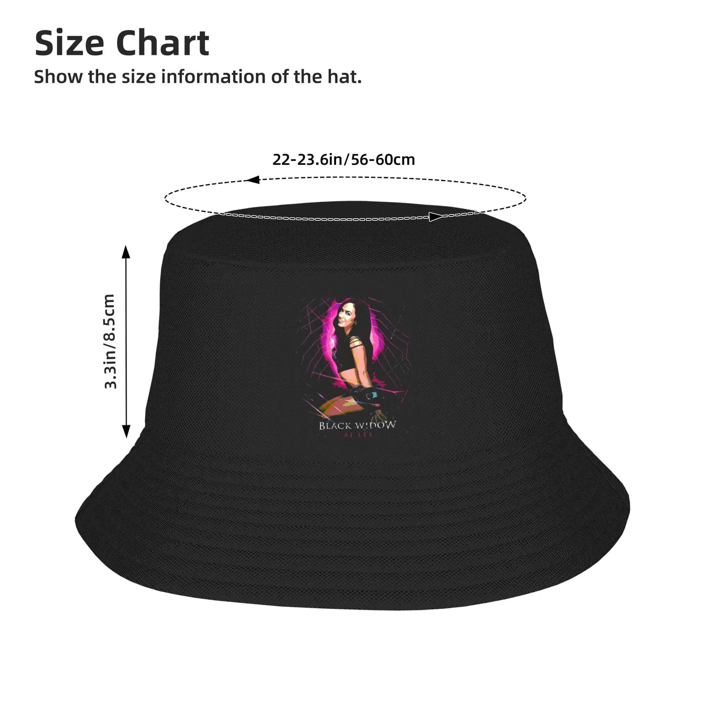AJ Lee Black-Widow Bucket Hat