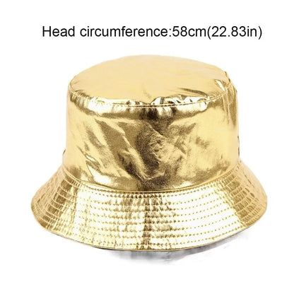 Fashion Solid Color Fisherman Hat Reversible Harajuku Bucket Cap