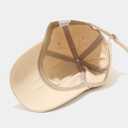 Soft Cotton Baseball Cap for Women Men Smile Face Embroidery