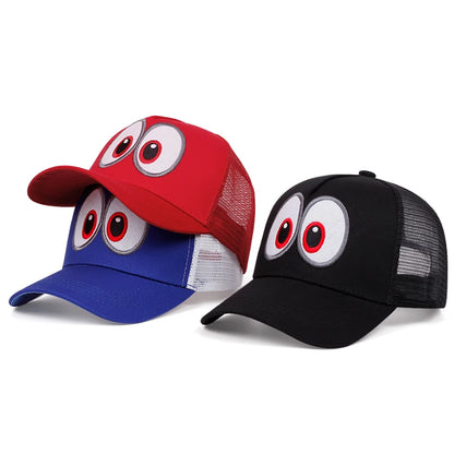 Cute Big Eyes 3D Printing Women Men Baseball Cap