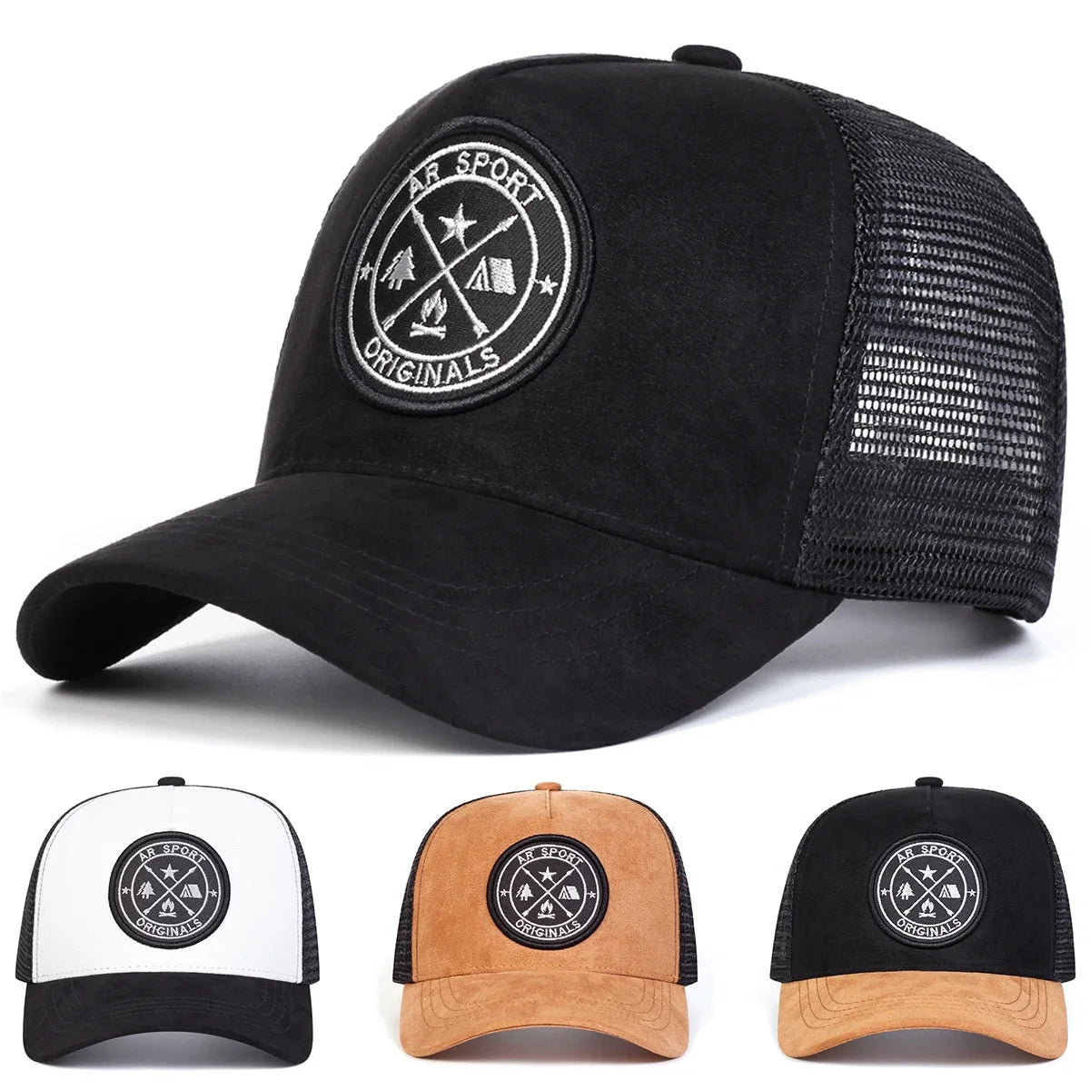 Unisex AR SPORT Letter Embroidery Baseball Caps