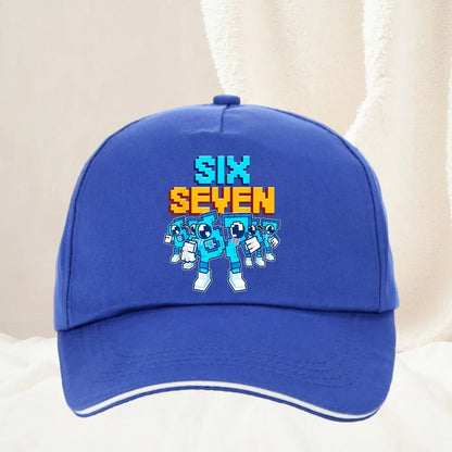 Meme 67 Six Seven 6 7 Italian Brainrot Baseball Cap
