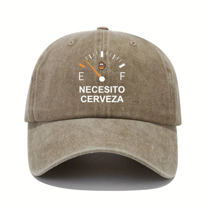 NECESITO CERVEZA Pattern Printed Vintage Baseball Cap