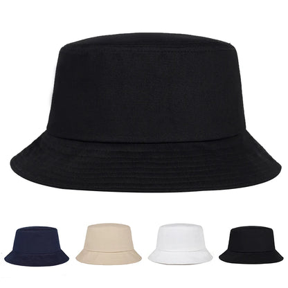 Unisex Solid Color Light Plate Personality Bucket Hats
