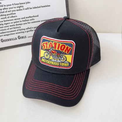 American Retro Baseball Cap Mesh Breathable UPF50+