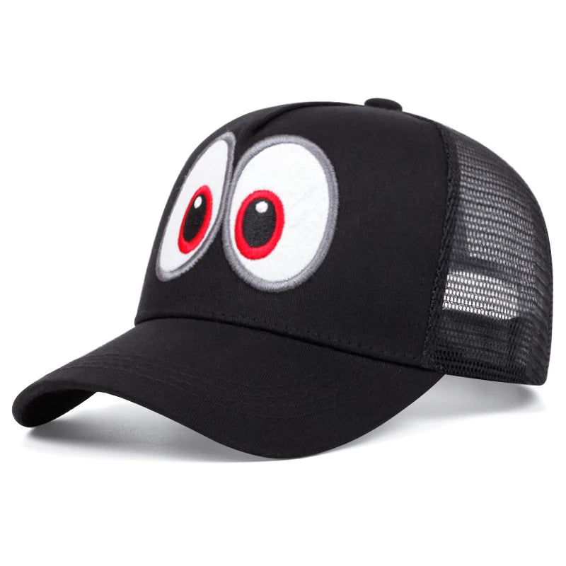 Cute Big Eyes 3D Printing Women Men Baseball Cap