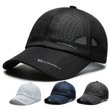 Mesh Baseball Cap Men Women Breathable Snapback Dad Hat Bone