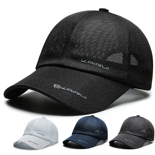 Mesh Baseball Cap Men Women Breathable Snapback Dad Hat Bone